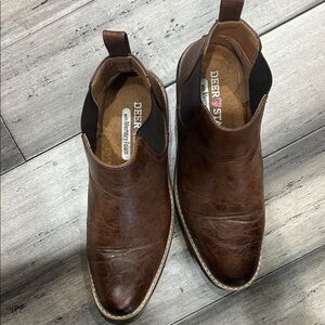Deer Stags Men's Brown Leather Boots
